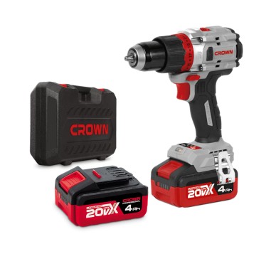 Trapano Avvitatore Brushless CROWN CT21127HMX-4 BMC | 20V - 4Ah