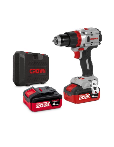 Trapano Avvitatore Brushless CROWN CT21127HMX-4 BMC | 20V - 4Ah