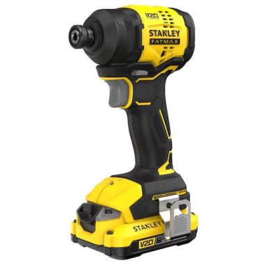STANLEY AVVITATORE A IMPULSI 1/4'' BRUSHLESS V20 - BATTERIA 2.0 AH