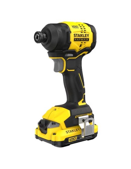 STANLEY AVVITATORE A IMPULSI 1/4'' BRUSHLESS V20 - BATTERIA 2.0 AH