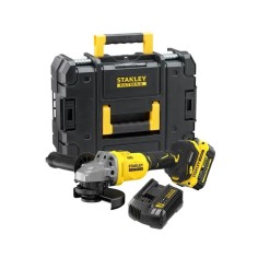STANLEY SFMCG710M1T-QW SMERIGLIATRICE ANGOLARE BRUSHLESS V20 - BATTERIA 4.0 AH