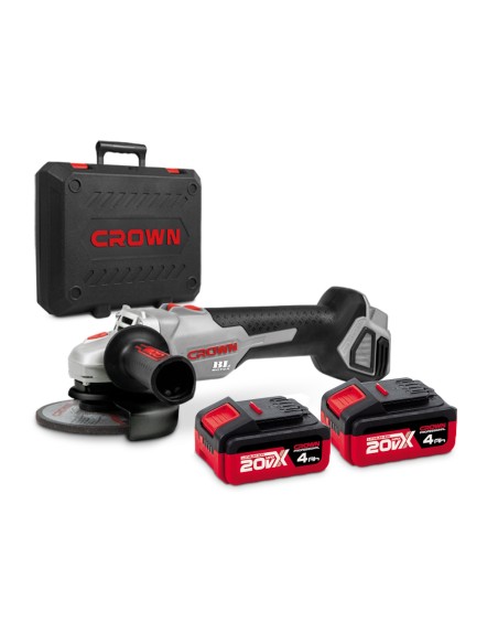 Smerigliatrice CROWN CT23001-125HX BMC 125mm 20V con batterie