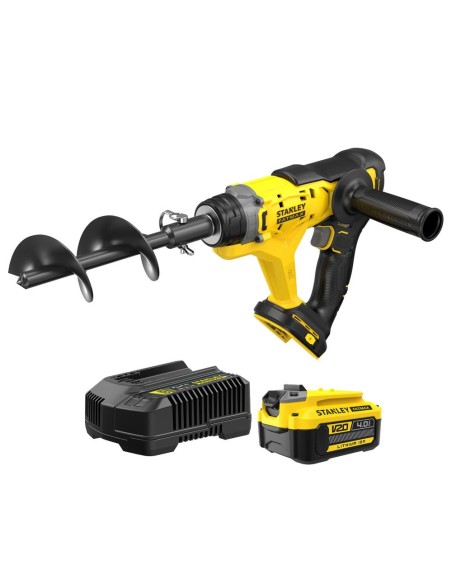 STANLEY SFMCGA75M1-QW Trivella a batteria 18V con batteria 4 Ah e caricabatterie