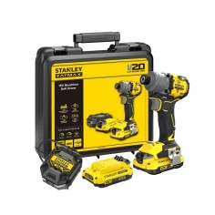 STANLEY SFMCF830D2K-QW Avvitatore a impulsi 203 nm 18V BRUSHLESS  2 batterie 2ah