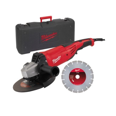 MILWAUKEE AG22-230DMS-DSET smerigliatrice 2200W diametro 230 con disco diamantato