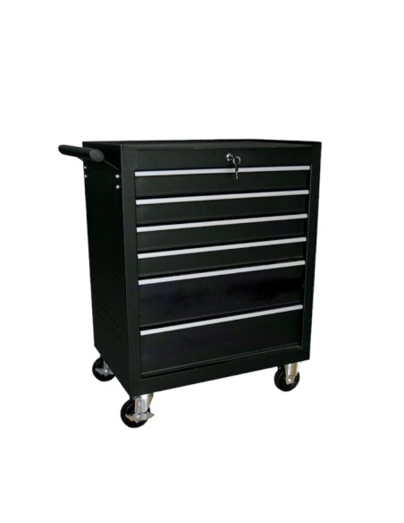 FerMec 53194 Carrello portautensili 6 cassetti in ABS con ruote VUOTO 90x77x42cm