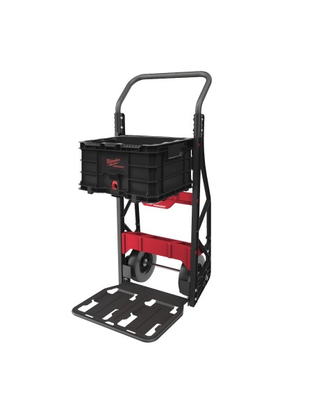Carrello Milwaukee PACKOUT™ a Due Ruote 180 kg – Trasporto Utensili Modulabile