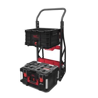 Carrello Milwaukee PACKOUT™ a Due Ruote 180 kg – Trasporto Utensili Modulabile
