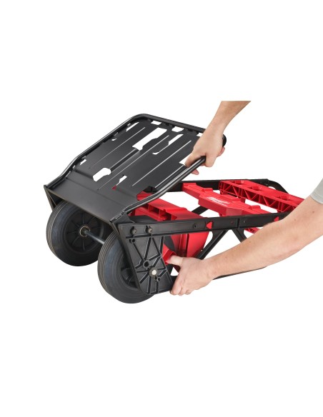 Carrello Milwaukee PACKOUT™ a Due Ruote 180 kg – Trasporto Utensili Modulabile