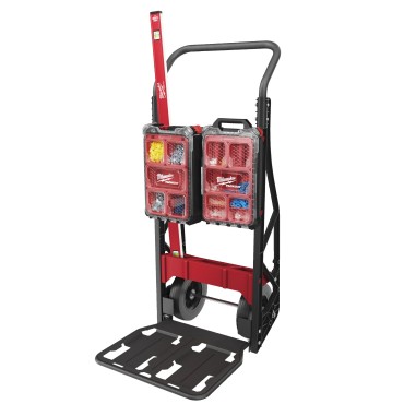 Carrello Milwaukee PACKOUT™ a Due Ruote 180 kg – Trasporto Utensili Modulabile