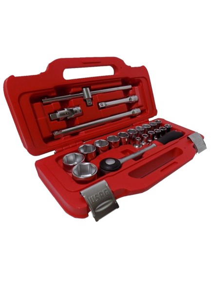 USAG 601 1/2 J22 KIT SERIE CHIAVI A BUSSOLA ESAGONALI CON CRICCHETTO