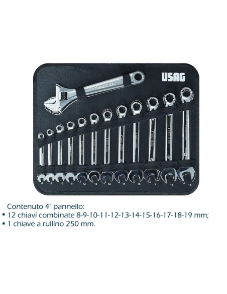 USAG 002 JMA set utensili valigia porta attrezzi assortimento manutenzione 181pz