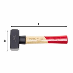 USAG 03800004 Mazzetta 380 1500 gr 110x280 mm con manico in frassino