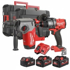 Kit Milwaukee M18 FPP2ITB-553X 18V FUEL Trapano FPD3 e Tassellatore FHX