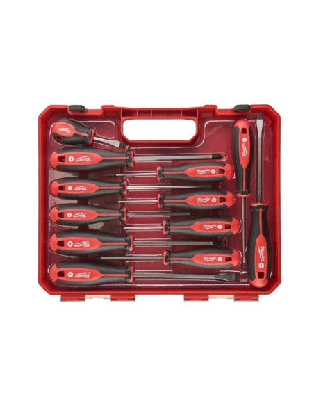 MILWAUKEE Set 12 Giraviti Magnetici Cacciavite stella fisso croce