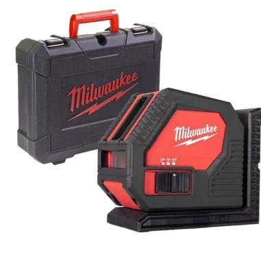 Milwaukee CLL-C Laser verde 2 linee a batteria con valigetta aggancio