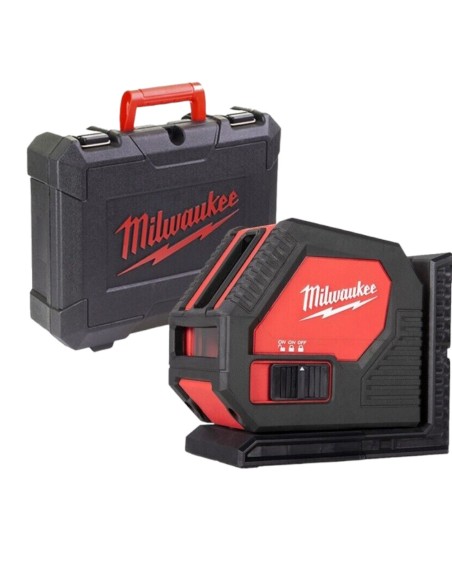 Milwaukee CLL-C Laser verde 2 linee a batteria con valigetta aggancio