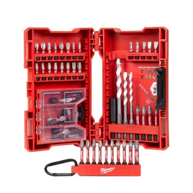 Milwaukee Set kit Punte Trapano Cacciavite 54 pz Shock wave inserti