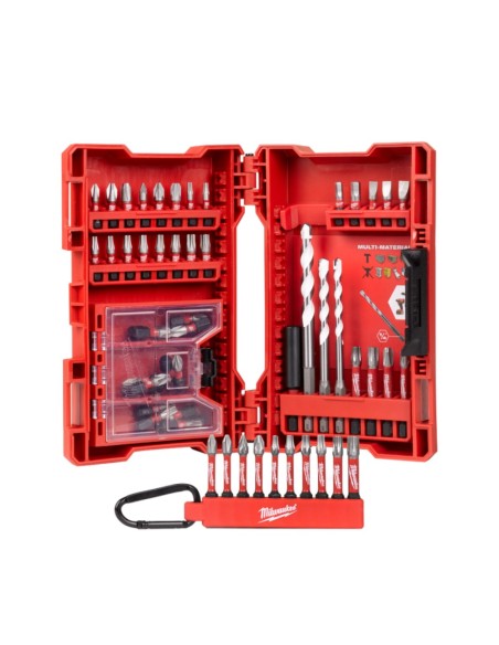 Milwaukee Set kit Punte Trapano Cacciavite 54 pz Shock wave inserti