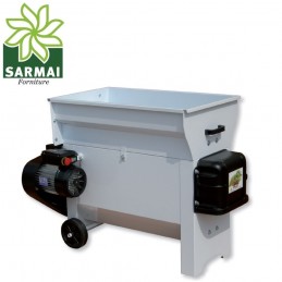 GRIFO DIRASPATRICE PIGIATRICE UVA APRIBILE CON VASCA E POMPA MOTORE DA 1500W