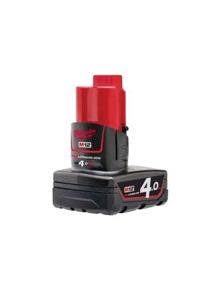 MILWAUKEE M12 B4 batteria 12V 4.0 Ah Li-Ion 3 volte più potente