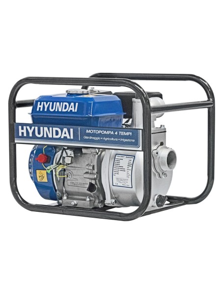 Hyundai 35601 Motopompa Autoadescante 2" a Benzina 7HP Acque Chiare