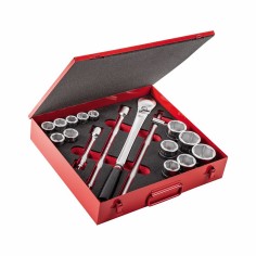 USAG 612 3/4 EB Set 17 Bussole Esagonali con Cassetta in Lamiera
