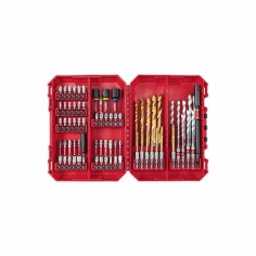 Set Punte per Trapano e Inserti Milwaukee Impact Duty SHOCKWAVE 74 pezzi
