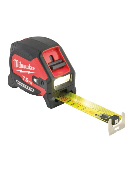 Milwaukee Flessometro Serie LED Pro 7,5m | Metro Ricaricabile USB-C