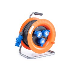 Avvolgicavo Industriale Rosi 4021 | 30m H07RN-F 3G2.5 IP44 3 Prese