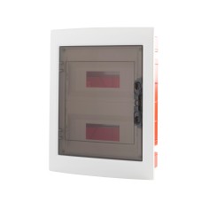 Centralino Incasso Rosi 15009 | 24 Moduli DIN (12x2) IP40 Fumé