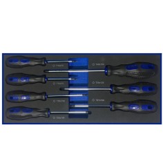FERMEC set 7 pezzi cacciaviti Torx rivestiti in gomma con impugnatura