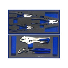 FERMEC assortimento 5 pz pinze becchi dritti tronchese autobloccante