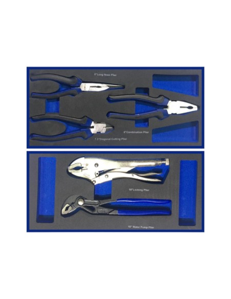 FERMEC assortimento 5 pz pinze becchi dritti tronchese autobloccante