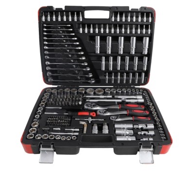 VALIGIA SET UTENSILI 216 PZ CRICCHETTO INSERTI BUSSOLA BGS 15216