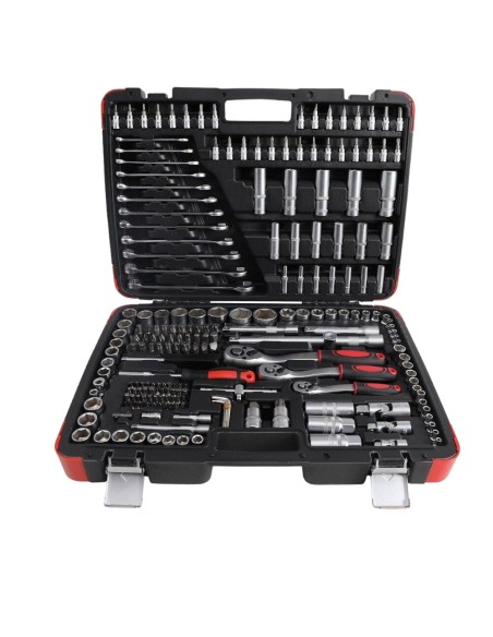 VALIGIA SET UTENSILI 216 PZ CRICCHETTO INSERTI BUSSOLA BGS 15216