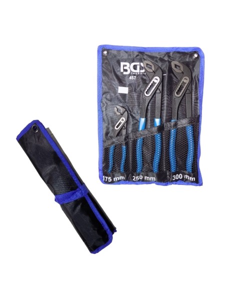 TRIS SET PINZE REGOLABILI A PAPPAGALLO PROFESSIONALI BGS 457