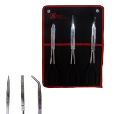 Set Kit Tris pinze a becchi doppio snodo lunga 340 mm BGS 416