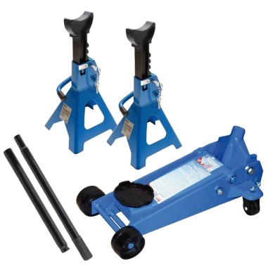 BGS Kit carrello sollevatore con cric martinetto idraulico