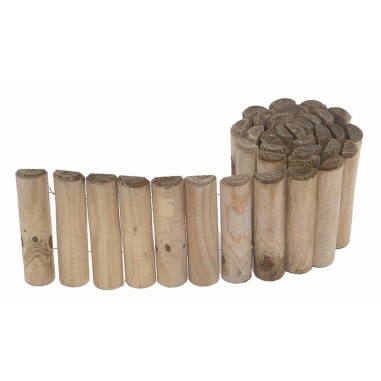 Bordi Aiuole Roll Losa in Legno Impregnato | Bordura Flessibile