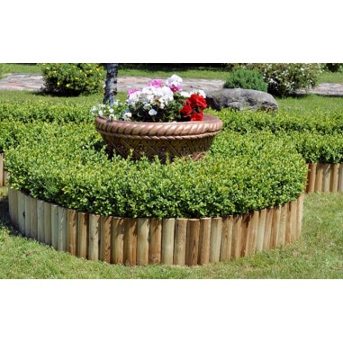 Bordi Aiuole Roll Losa in Legno Impregnato | Bordura Flessibile