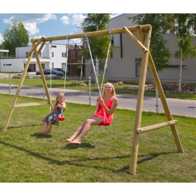 Altalena Palmako Minny: Legno Massello Certificata EN 71 per Giardino