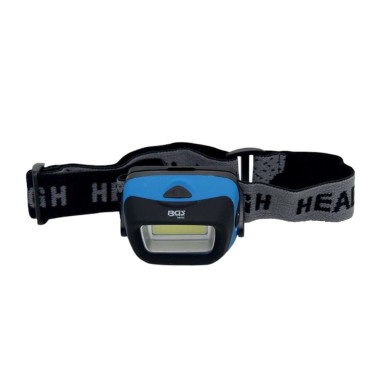 BGS 85314 lampada frontale professionale a COB-LED ultraluminoso da 3W 120 lumen