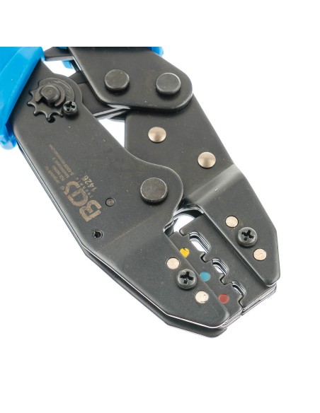BGS 1426 pinza crimpatrice a cricchetto per capicorda isolati Ø 0,5 a 6 mm²