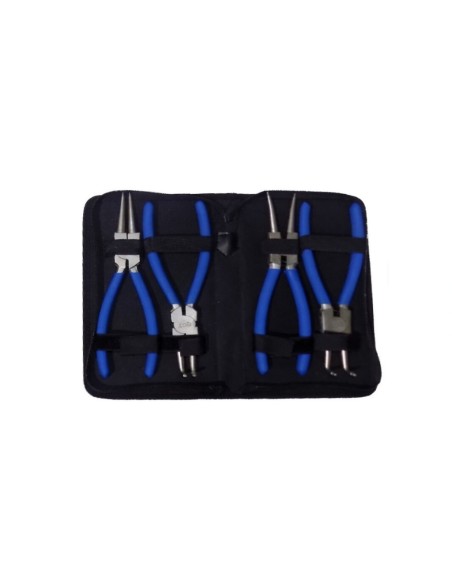 Set pinze per anelli elastici seeger interni e esterni punta diritta e 90° BGS