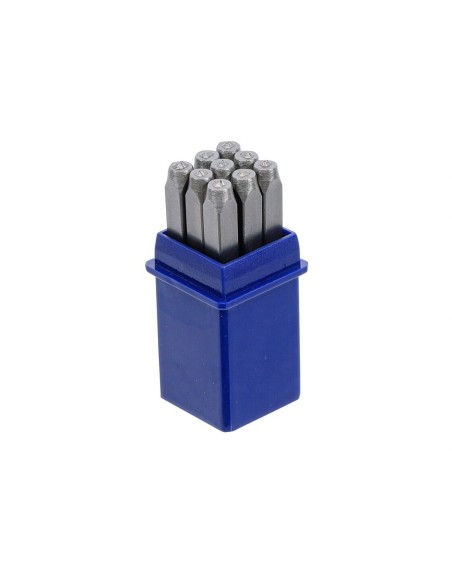 BGS 3038 Set kit punzoni stampini numerici 9 pz numeri da 0 9 in ferro
