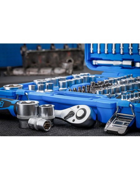 Cassetta Attrezzi Bussole Cricchetti e inserti 192pz SURFACE DRIVE