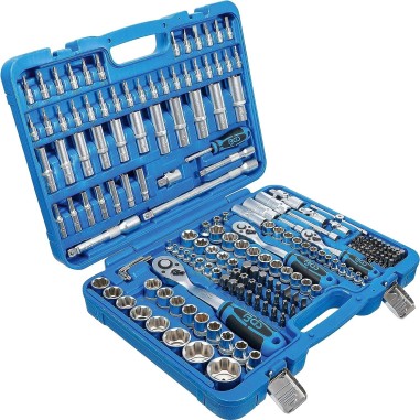 Cassetta Attrezzi Bussole Cricchetti e inserti 192pz SURFACE DRIVE