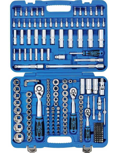 Cassetta Attrezzi Bussole Cricchetti e inserti 192pz SURFACE DRIVE