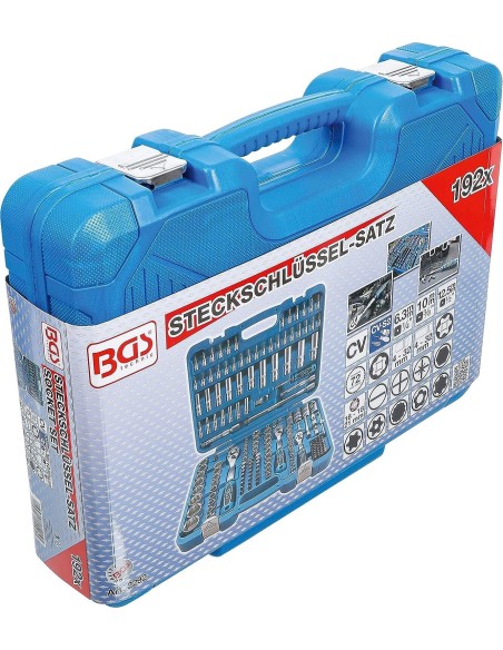 Cassetta Attrezzi Bussole Cricchetti e inserti 192pz SURFACE DRIVE